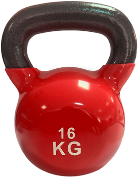 Гиря вінілова Stein 16 кг Червона (DB3076-16)