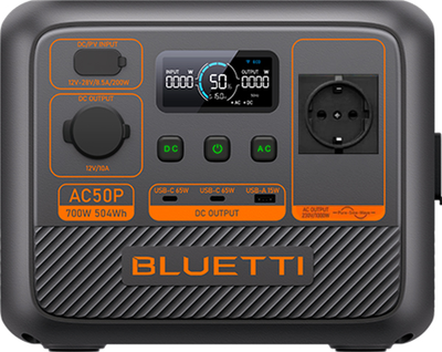 Зарядная станция Bluetti AC50P / 700 Вт / 504 Вт⋅ч / LiFePO4 (BLU_AC50P)