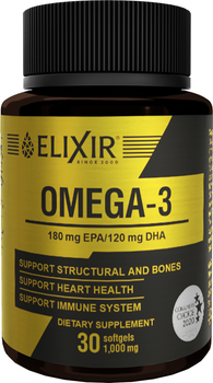 Омега-3 Elixir 1000 мг 30 капсул (4820071331393)