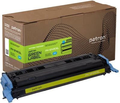 Картридж Patron Green Label HP 124A (Q6001A) Cyan (PN-124ACGL)