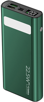 УМБ Gelius Lightstone GP-PB300i 20000mAh QC+PD 22.5W Green (2099900990335)