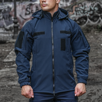 Куртка SoftShell ГСЧС цвет синий 52