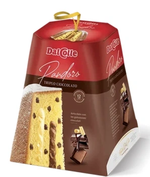 Панатоне dalcolle ramo di triplio cioccolato 750 грам вершковий панетоне з трьома видами шоколаду