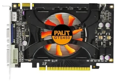 Видеокарта PALIT PCI-Ex NVidia GeFORCE GTS 450 2GB GDDR3 ( 128 BIT ) ( DVI, VGA, HDMI ) Б/У