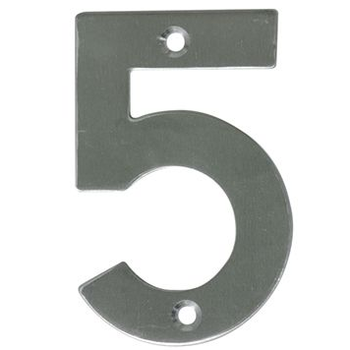 Номер на двері "5" AMIG нержавіюча сталь (6773)