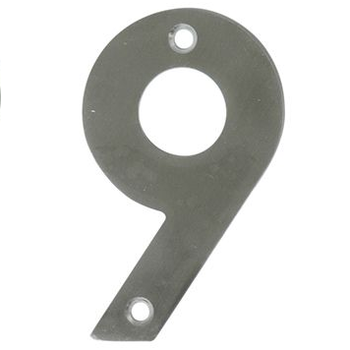 Номер на двери "9" AMIG нержавеющая сталь (6777)