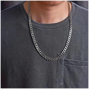 Цепочки кубинские Stainless steel 7 мм 60 см опт