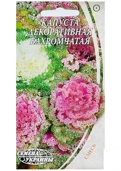 Капуста декоративна суміш "Бахромчаста" ТМ "Насіння України" 0.2г (12394)