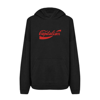 Худи с принтом ТiШОТКА Capitalism С юмором про Coca-cola XXL Черный (1026062347)