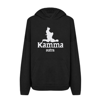 Худи с принтом ТiШОТКА Kamma-sutra С юмором про Kappa XXL Черный (1079841629)