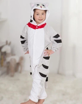 Піжама кігурумі Kigurumi для хлопчика Аніме Котик Чі Сірий на зріст 120-130 см (202042)