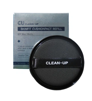 Сменный блок к инновационному кушону (21 тонн) CUskin Clean-Up Skinfit Cushionpact No.21 SPF 50+ PA+++ Refill 15 г