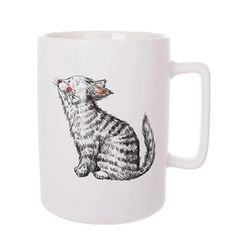 Чашка фарфоровая Flora Pets 450 мл. 33567 Белый