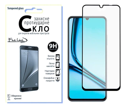 Захисне скло Fine Line Full Glue для Realme Note 50 (Black)