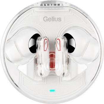 Бездротові навушники TWS Gelius GP-TWS033 (Incredible series) Clear Wiew Light Білі (2099900993749)