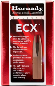 Пуля Hornady ECX кал .30 масса 165 гр (10,7 г) 50 шт