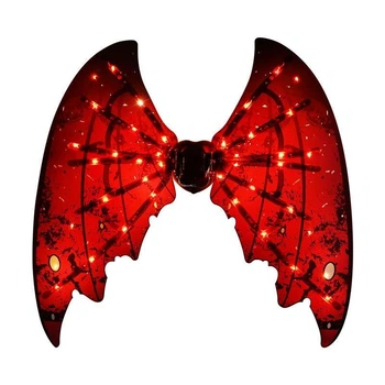 Электрические крылья ангела с музыкой и светом Красные Shadow Angel
