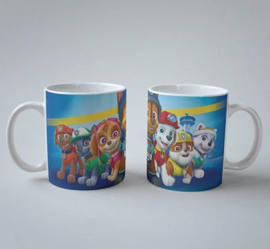 Подарочная чашка с принтом Щенячий Патруль (Paw Patrol) 330 мл.