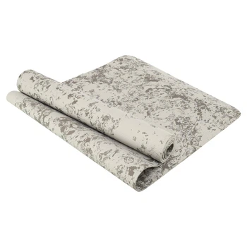 Коврик для фитнеса и йоги SP-Sport 3537 размер 183x61x0,5см White-Grey