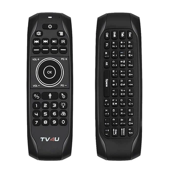 TV4U G7v PRO UKR Аэромышь с подсветкой, миниклавиатурой и голосовым управлением (763)