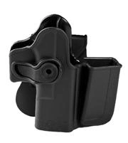 Кобура IMI-Z1023 (GK-3) тактична полімерна кобура із додатковим магазинним підсумком для Glock 17/22/31/19/23/32/36 (також для Gen.4) Чорний