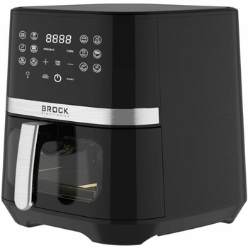 Мультипіч аерофритюрниця BROCK DAF 6501G 1800Вт чаша 6.5л сенсорне керування таймер оглядове вікно Black (DAF 6501G)