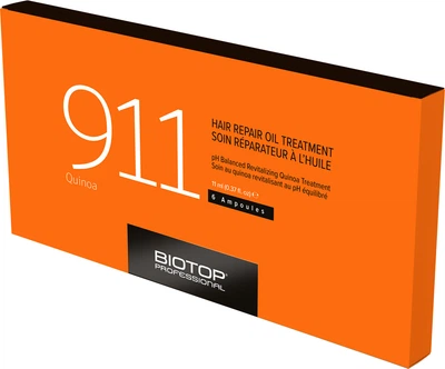 BIOTOP 911 Масло для волос с протеинами киноа в ампулах 6x11 мл