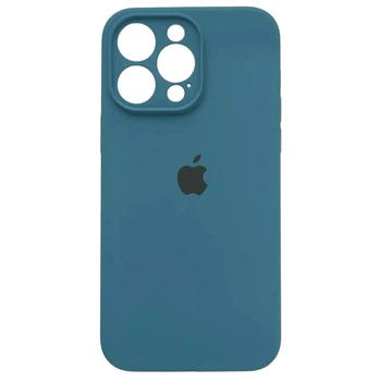 Чехол Fiji Silicone Case Full Camera для Apple iPhone 15 Pro бампер накладка с защитой камеры Blue Cobalt