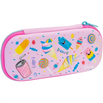 Пенал Cool For School 1 отделение с органайзером розовый (QT-5649-Pink)