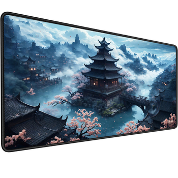 Игровая поверхность (Коврик для мышки) SHLab Pagoda Temple Tower SHM-993 (70x30 см) (37919)