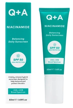 Балансуючий сонцезахисний крем для обличчя Q+A Niacinamide Balancing Daily Sunscreen, 50мл (267866)