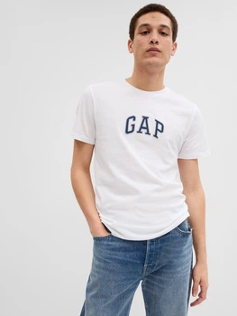 Футболка хлопковая мужская GAP 570044-00 S Белая (1200119648707)