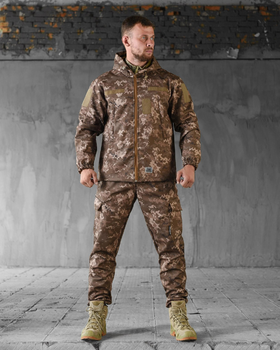 Тактичний костюм демісезонний SoftShell 3XL піксель (89032)