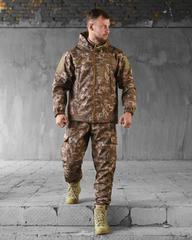 Тактический демисезонный костюм SoftShell 2XL пиксель (89032)