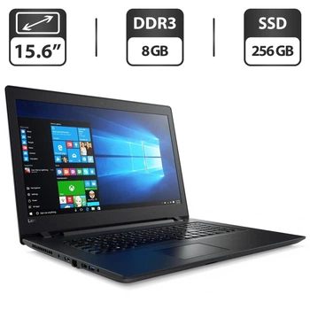 Ноутбук Lenovo IdeaPad V110-15IAP / 15.6" (1366x768) TN / Intel Celeron N3350 (2 (4) ядра по 1.1 - 2.4 GHz) / 8 GB DDR3 / 256 GB SSD / Intel HD Graphics 500 / WebCam / DVD-ROM б/у