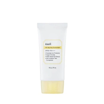 Сонцезахисний крем DEAR, KLAIRS All-day Airy Sunscreen SPF50+ PA++++ 50 мл
