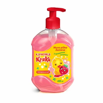 Мило рідке дитяче Качечка Кряка з ароматом полуниці 490ml