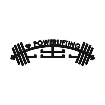 Медальниця з дерева Powerlifting 16х50 см