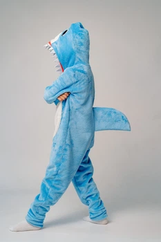 кигуруми детский shark молния 158 см