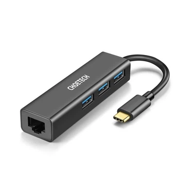 Мережевий адаптер Choetech 4-In-1 USB-C to RJ45 8505