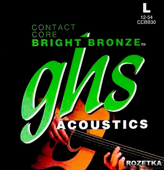 Струны для акустических гитар GHS Contact Core Bright Bronze Light 12-54 (CCBB30)