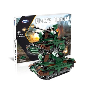 Конструктор детская игровая военная самоходная зенитная установка Flakpz Gepard на 1352 деталей