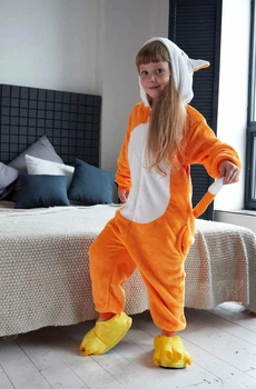 Піжама кігурумі Kigurumi для дівчинки Лисичка Помаранчевий на зріст 110-120 см (202341)