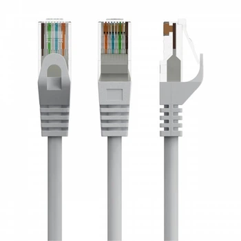 Патч корд Cablexpert PP6U-CU-7.5M, UTP, категорія. 6, литий, 50u" штекер із фіксатором, 7,5 м, сірий