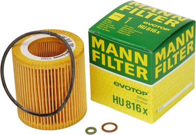 Масляный фильтр MANN-FILTER HU 816 x