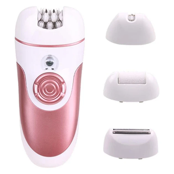 Эпилятор женский Enzo EN-9561 4в1 аккумуляторный с пемзой White-Pink (3_05506)