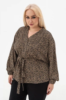 Сорочка ROZEL чорно-бежева L/XL (3042383)