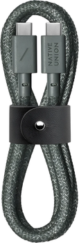 Кабель USB-C to USB-C Native Union Belt Cable Slate Green (1.2 m) (BELT-C-GRN-2-NP)