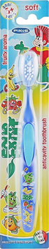 Детская зубная щетка Piave Four Fruit Мягкая ароматизированная Синяя (2444) (8009315024468)
