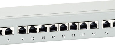 Патч-панель Equip 19" 1U CAT6 24xRJ45 у зборі для серверної шафи/стійки Light Gray (4015867109052)